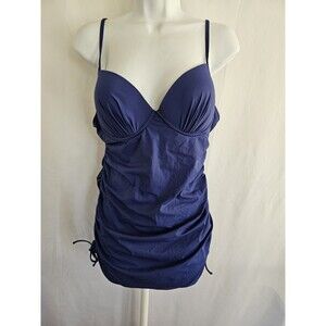 Assets Swimsuit Women's Blue One Piece Underwire Bathing Suit Size Large
